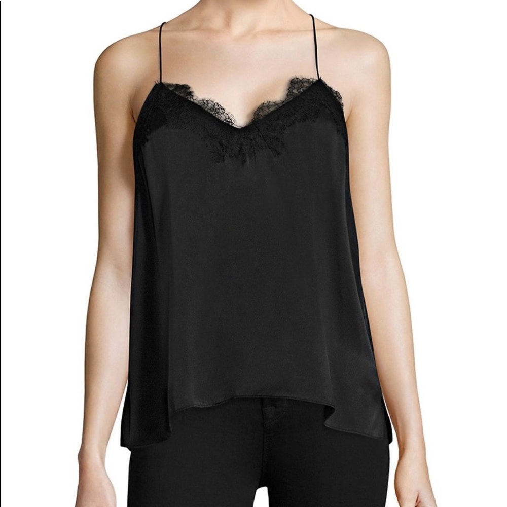 Cami NYC Racer Silk Camisole